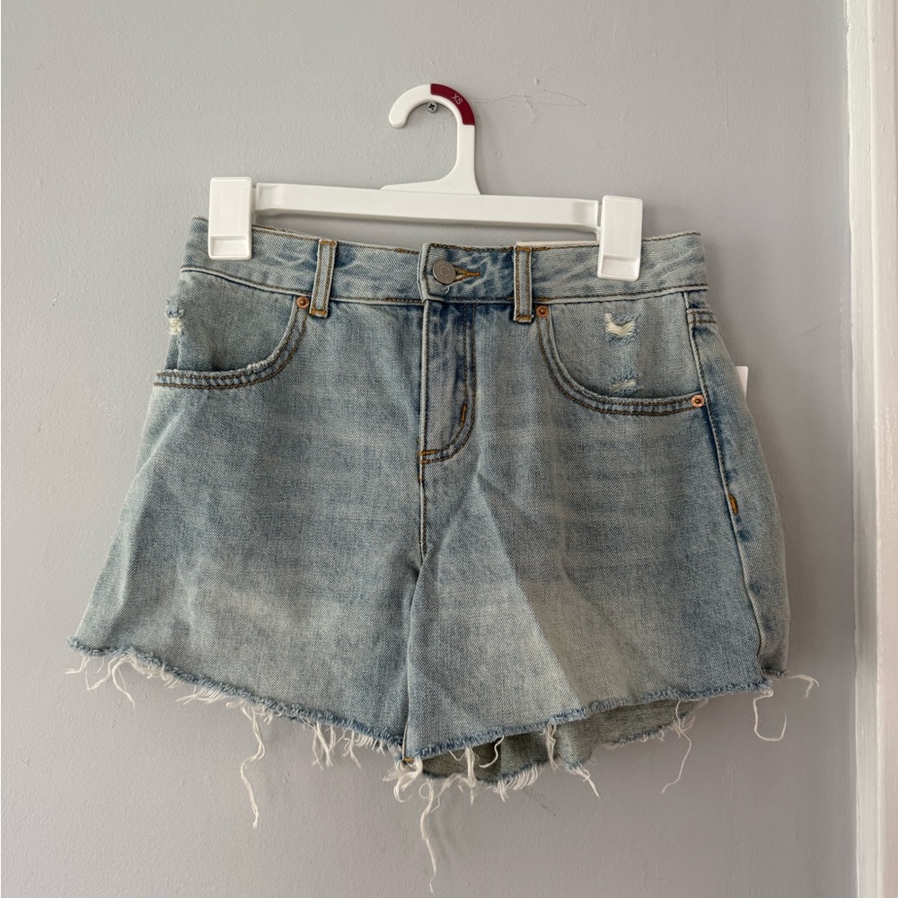 BDG Light Blue A-Line Short Jeans - Women's Cropped Denim